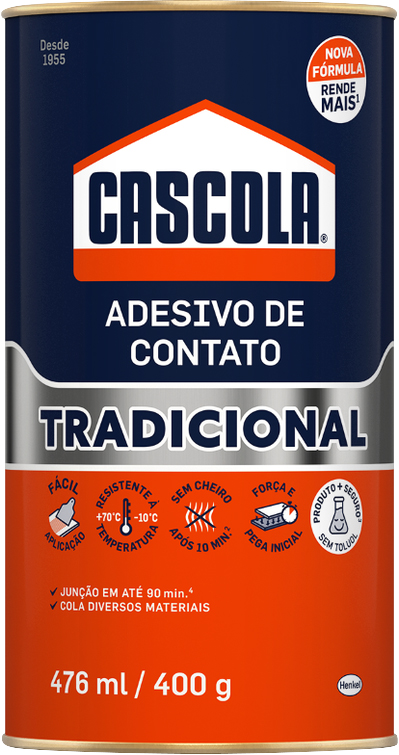 Adesivo de contato cascola sem toluol 400g CASCOLA