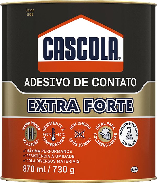 Adesivo de contato extra sem toluol 730g CASCOLA