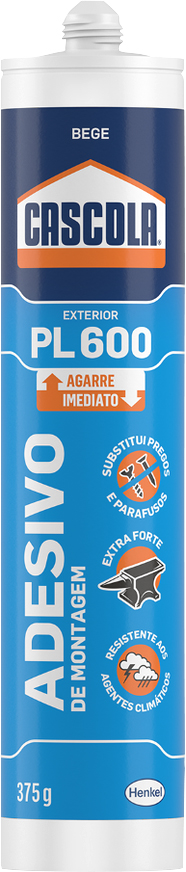 Adesivo de montagem (monta e fixa) 375g PL600 CASCOLA