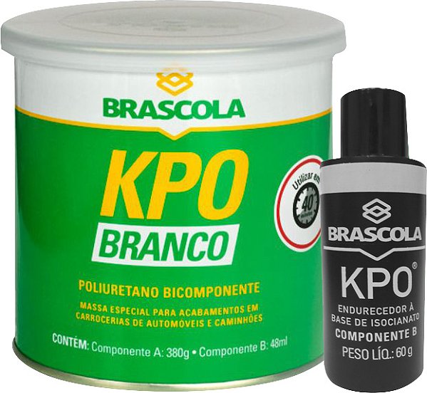 Adesivo de poliuretano Brascoved KPO branco bicomponente BRASCOLA