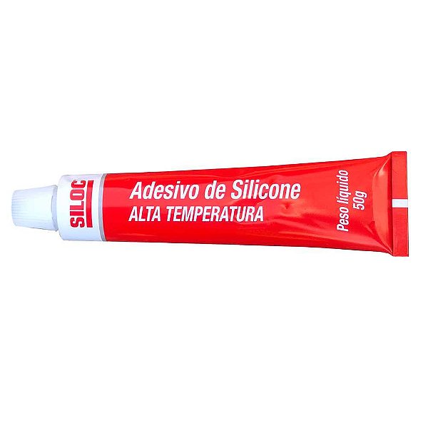 Borracha de silicone acética vermelha 50g 605005 SILOC