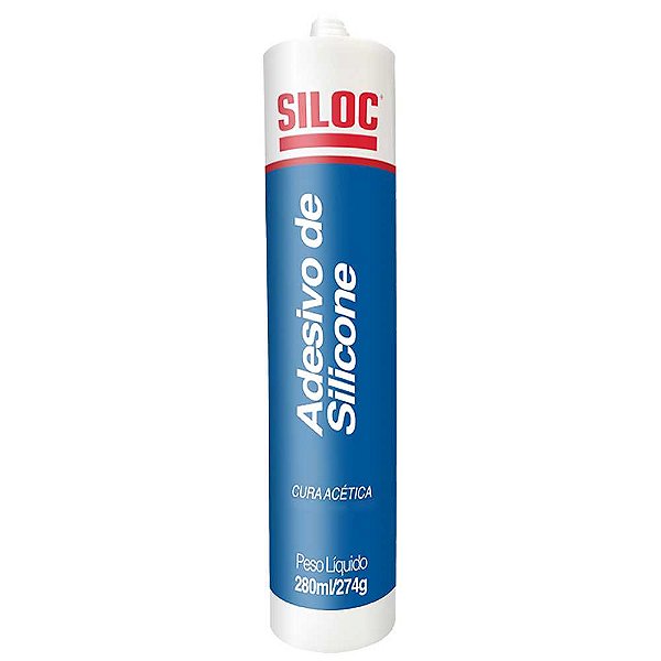Borracha de silicone acético incolor 274g SILOC