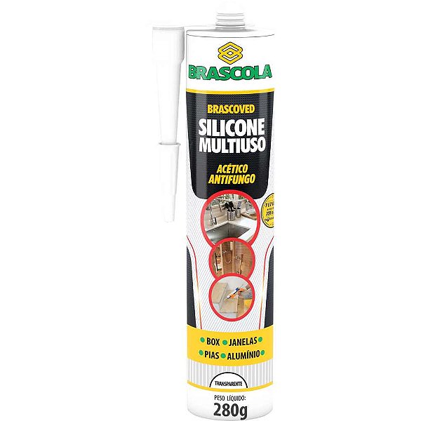 Borracha de silicone Brascoved construção 280g BRASCOLA
