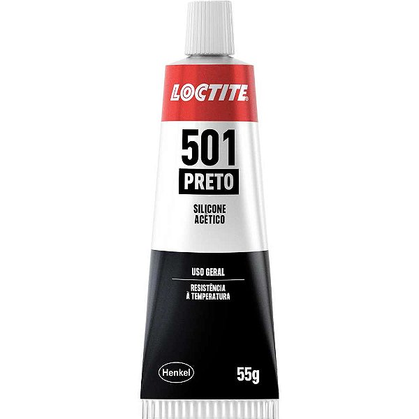 Borracha de silicone Superflex acético 501 preto 55g LOCTITE