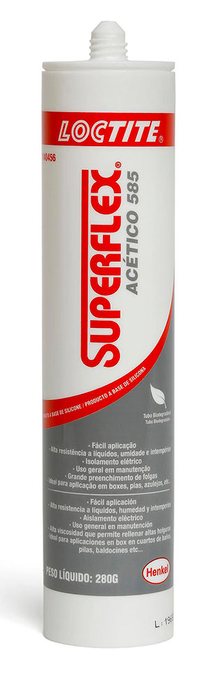 Borracha de silicone Superflex 585 uso geral 280g LOCTITE