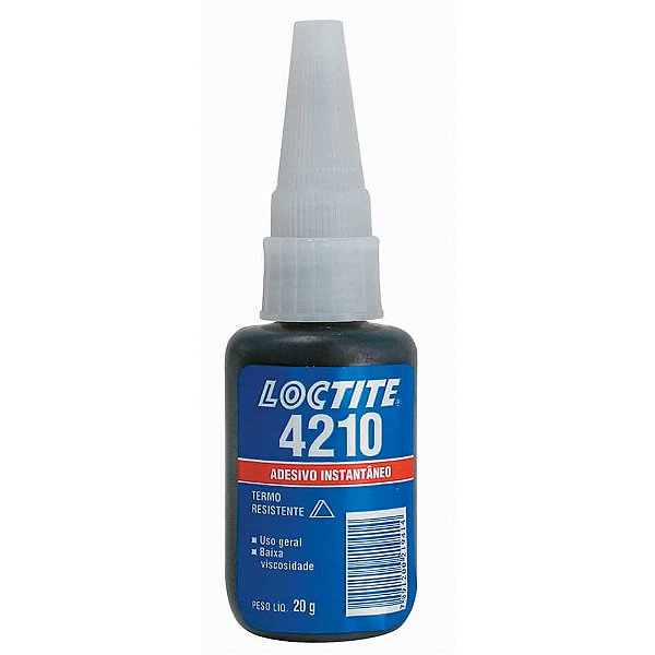 Adesivo instantâneo cianoacrilato industrial 4210 líquido preto 20g LOCTITE