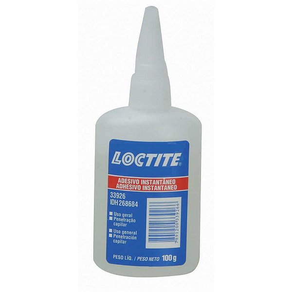 Adesivo instantâneo cianoacrilato industrial 100g 496 LOCTITE