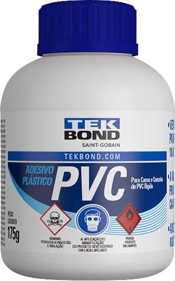 Adesivo para PVC 175g incolor com pincel 14101007200 TEKBOND