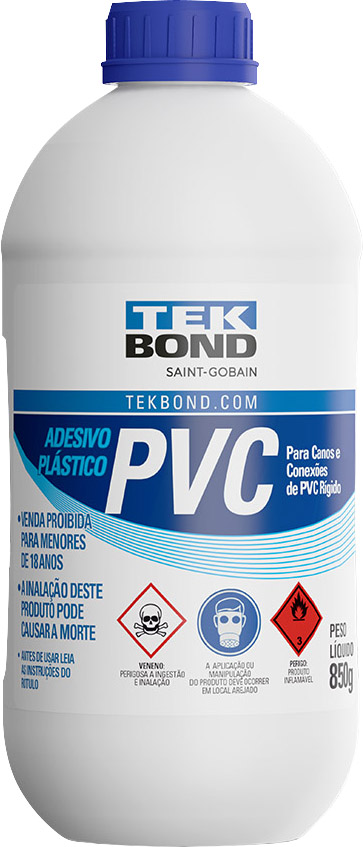 Adesivo para PVC 850g incolor 14101007300 TEKBOND