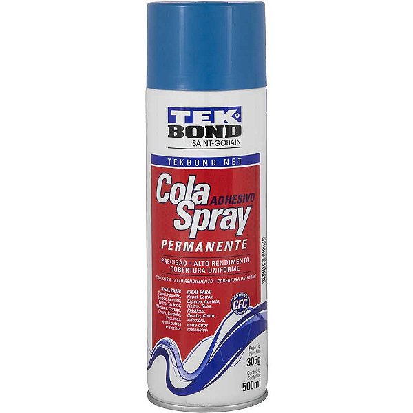 Adesivo permanente em spray 305 g/500ml TEKBOND