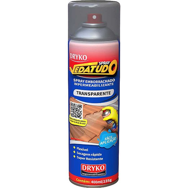 Spray incolor impermeabilizante 400ml vedatudo DRYKO