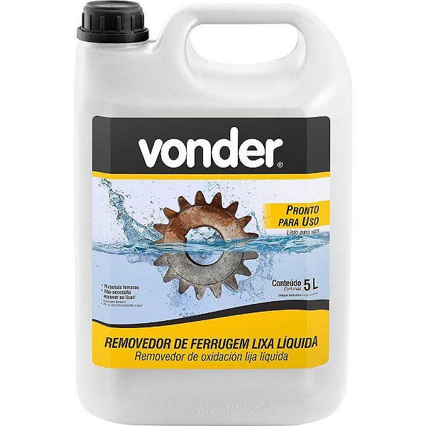 Removedor de ferrugem lixa líquida 5 litros VONDER