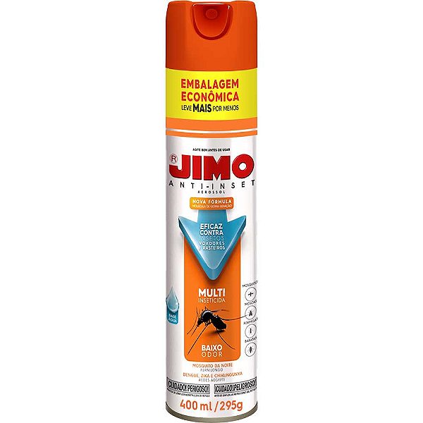 Inseticida aerossol 400 ml/295g base água Anti-inset 11248 JIMO