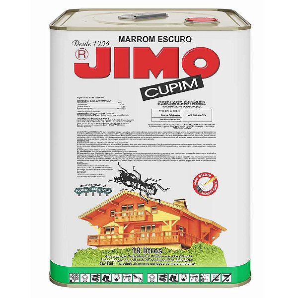 Jimo cupim marrom lata 18 Litros JIMO