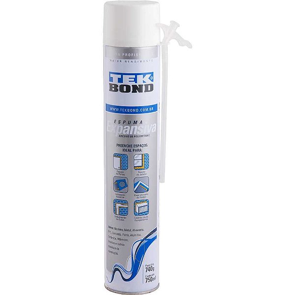 Espuma expansiva de poliuretano 750 ml/740g TEKBOND
