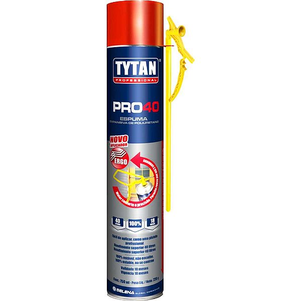 Espuma expansiva de poliuretano 750 ml/720g PRO-40 TYTAN