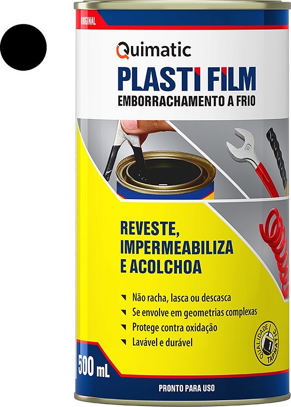 Emborrachamento a frio Plasti Film 500ml preto CK1 QUIMATIC