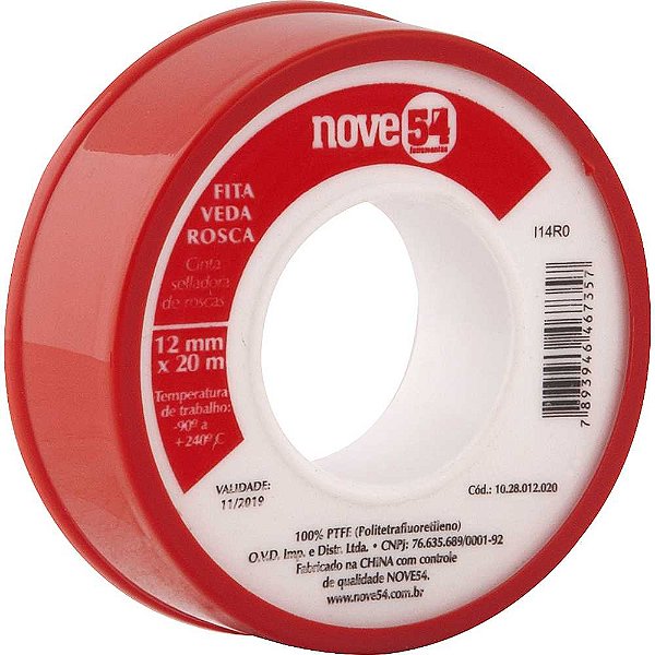 Fita veda-rosca 12mm x 20m NOVE54