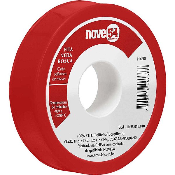 Fita veda-rosca 18mm x 10m NOVE54