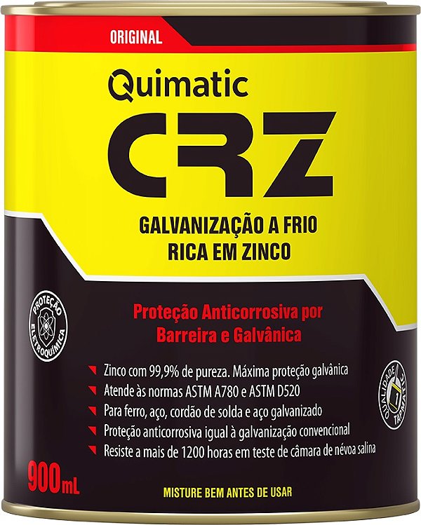 Composto para galvanização a frio CRZ 900ml QUIMATIC