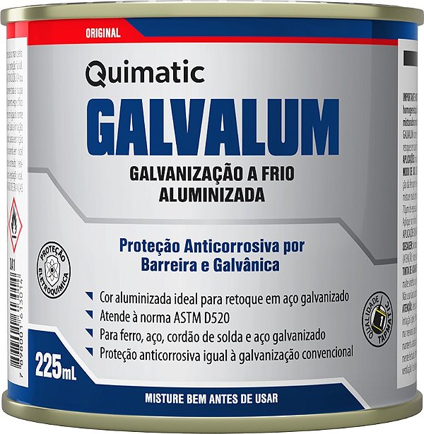 Composto para galvanização a frio Galvalum 225ml QUIMATIC