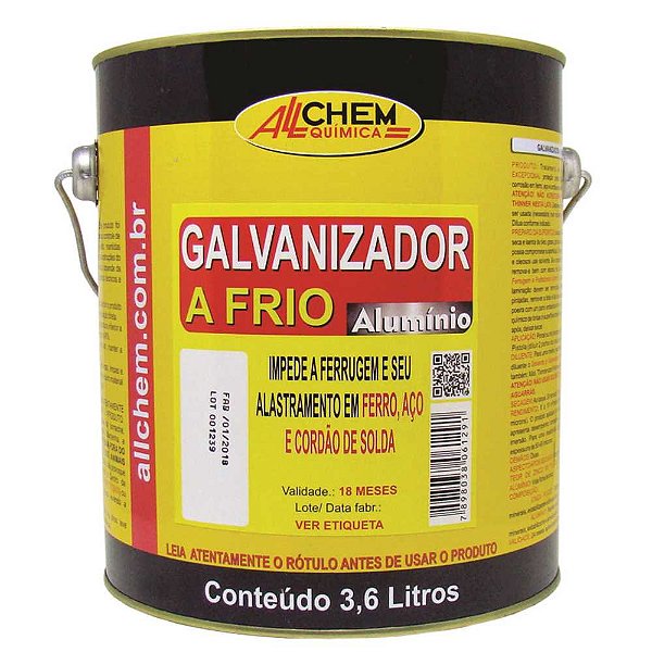 Composto para galvanização a frio 3,6 litros ALLCHEM