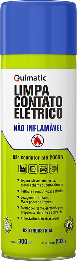 Limpa contato não inflamável 300ml QUIMATIC