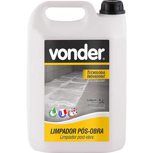 Limpador pós-obra 5 litros VONDER