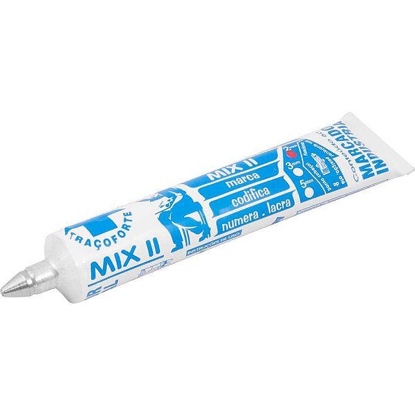 Marcador industrial vermelho 2mm 60ml MIX II BADEN