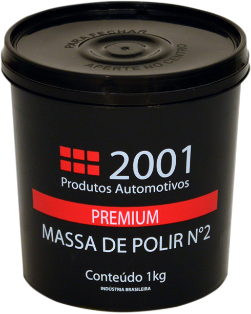 Massa de polir para autos nº2 premium 1kg 2001