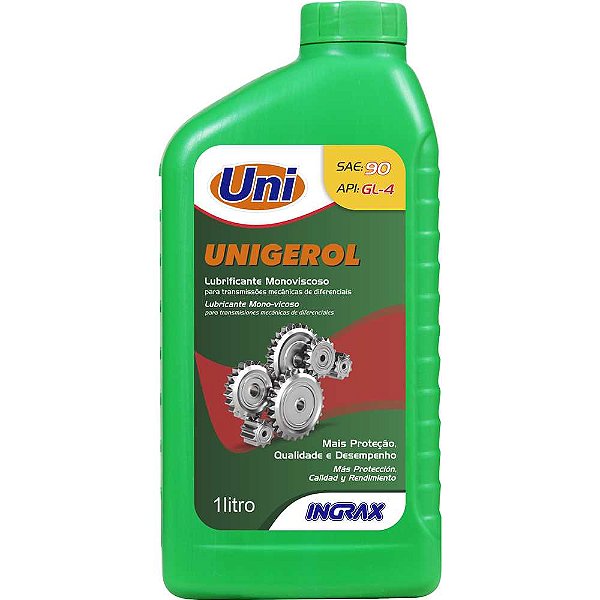 Óleo lubrificante unigerol SAE 90 1 litro INGRAX