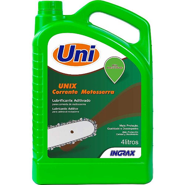 Óleo para corrente de motosserra Unix 4 litros UNI INGRAX