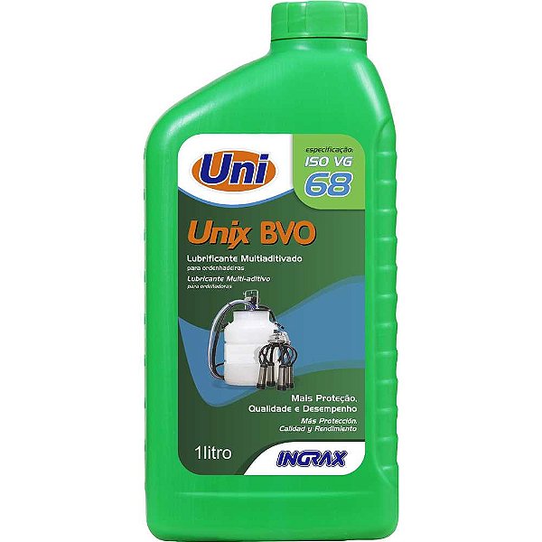Óleo para ordenhadeira UNIX BVO 1 litro INGRAX