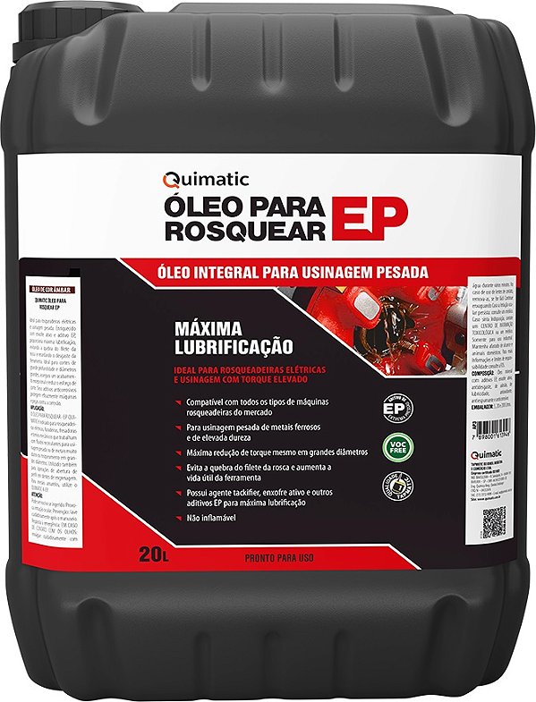 Óleo para rosquear EP 20L QUIMATIC