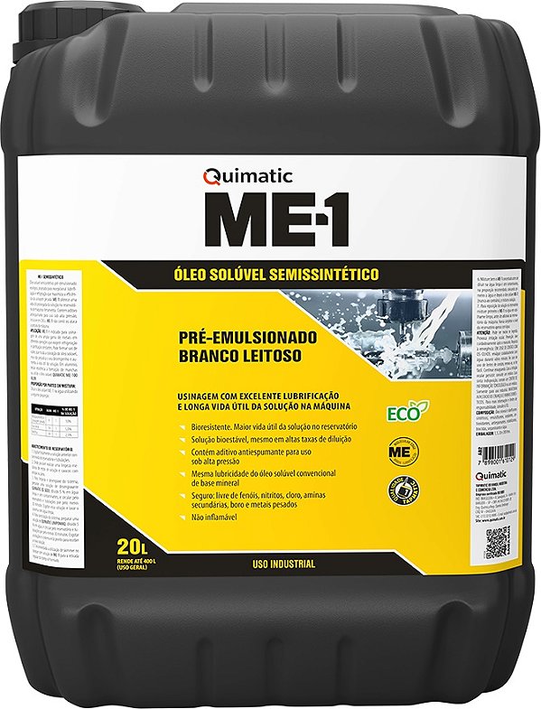 Óleo solúvel ME1 20 litros QUIMATIC