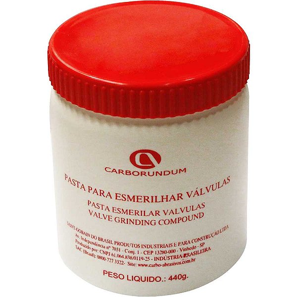 Pasta para esmerilhar válvulas grão médio 440g nº361 66253042761 CARBORUNDUM