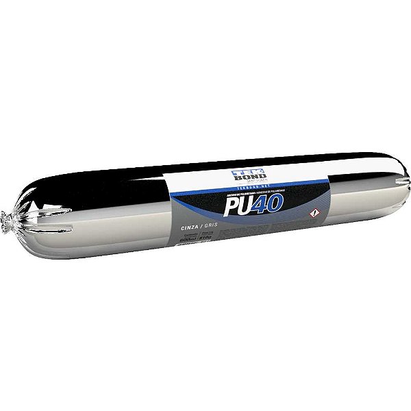 Selante de poliuretano 600 ml/810g (sachê) cinza para juntas de dilatação PU 40 TEKBOND