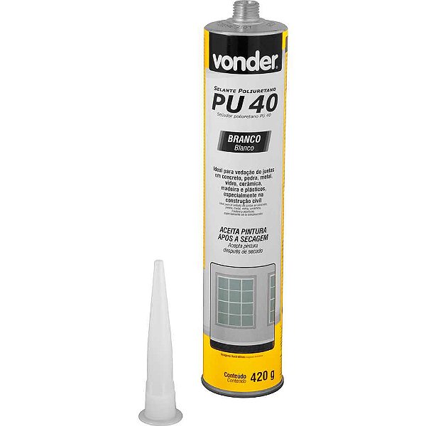 Selante de poliuretano PU 40 branco 420g VONDER