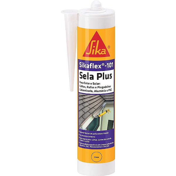 Sikaflex 101 Sela Plus 250ml cinza SIKA