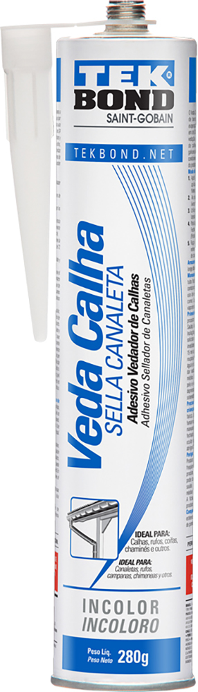 Veda calha 300 ml/280g incolor 12951007400 TEKBOND