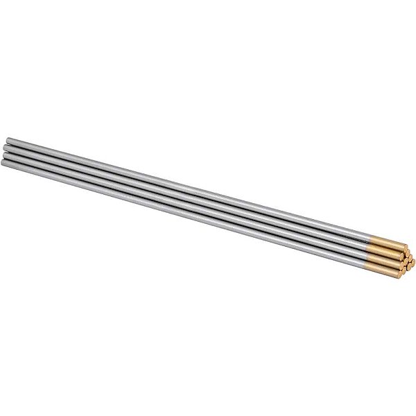 Eletrodo de tungstênio ponta dourada 2,4mm AWS A5.12 estojo com 10 peças VONDER