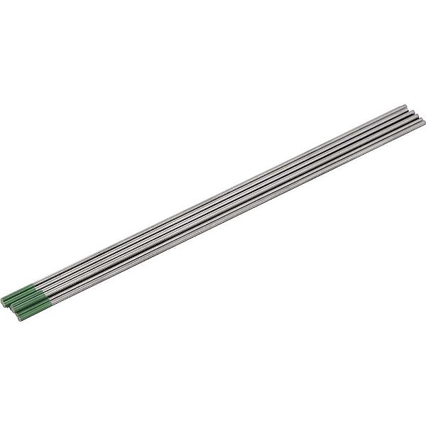 Eletrodo de tungstênio puro ponta verde 2,4mm AWS A5.12 estojo com 10 peças VONDER