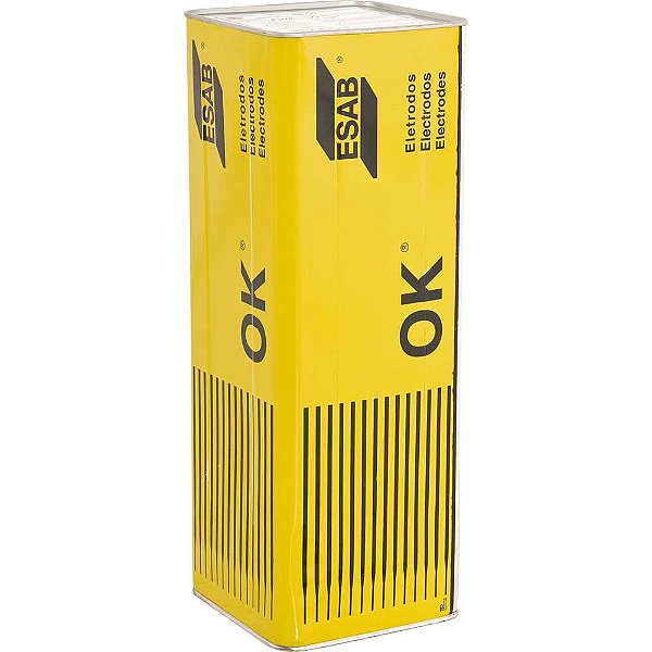 Eletrodo revestido para aço carbono 25kg E7018 OK4804 com 4,00mm ESAB