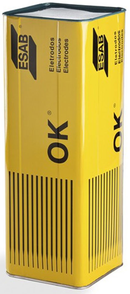 Eletrodo revestido para aço carbono 18kg E7018G/1 OK5500 com 3,25mm ESAB