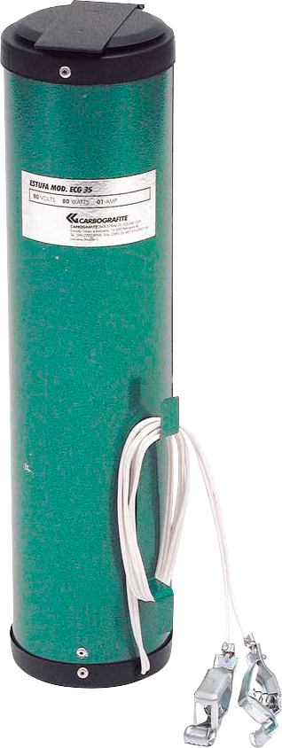 Estufa para eletrodo 2kg ECG 35 80V fixo CARBOGRAFITE