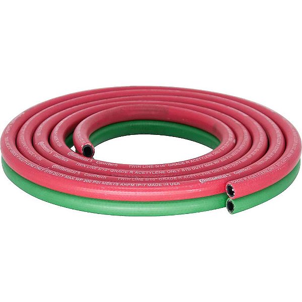 Mangueira de borracha para solda dupla 5/16"oxi-acetileno rolo com 100 metros 20350586 CONTINENTAL