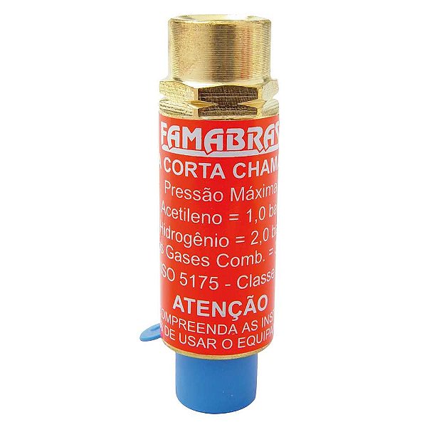 Válvula seca corta-chama para regulador Acetileno descartável FSVG/R FAMABRAS