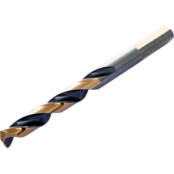 Broca de aço rápido 13mm kit com 5 unidades haste com 3 faces planas acabamento superficial em óxido de bronze A32113.0 DORMER