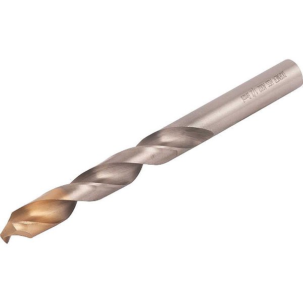 Broca de aço rápido 1/2" DIN 338 HSS kit com 5 unidades cobertura TiN na ponta e fiação em cruz A002 DORMER