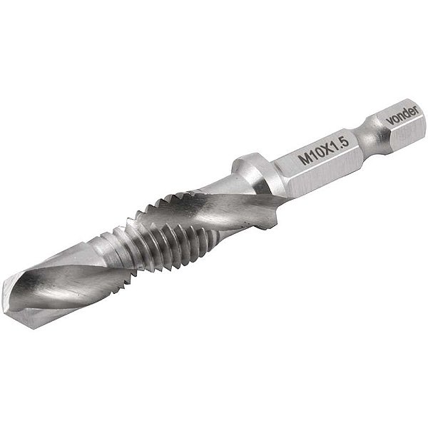 Broca/macho combinado M10 x 1,5mm VONDER